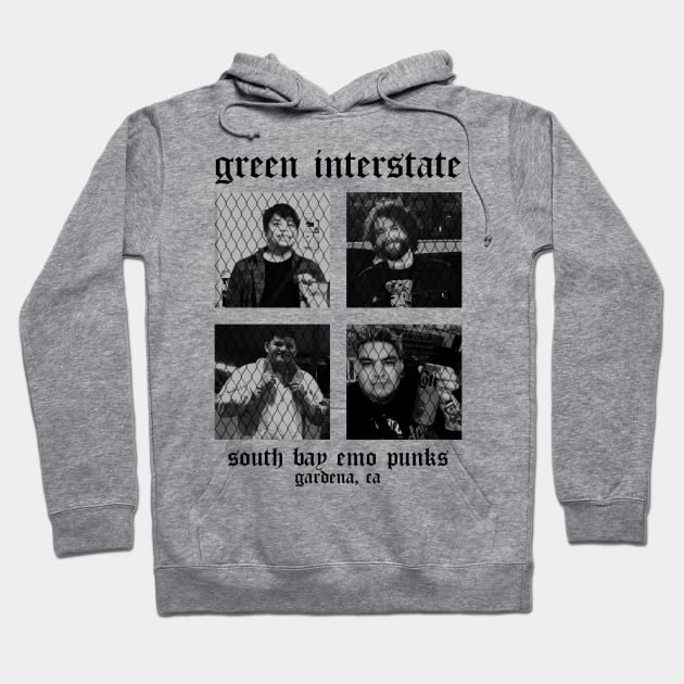 South Bay Emo Punks Hoodie by Green Interstate